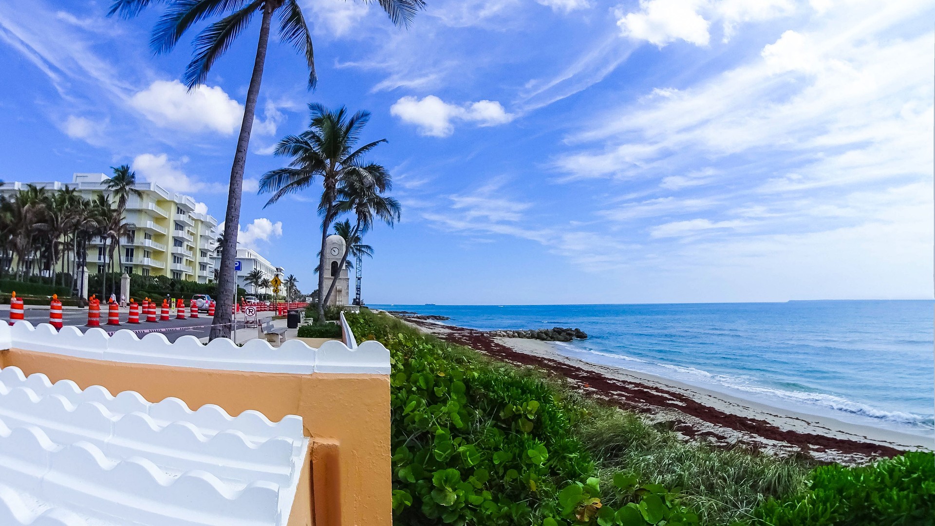 Palm Beach, Florida, USA clock tower on Worth Ave.
